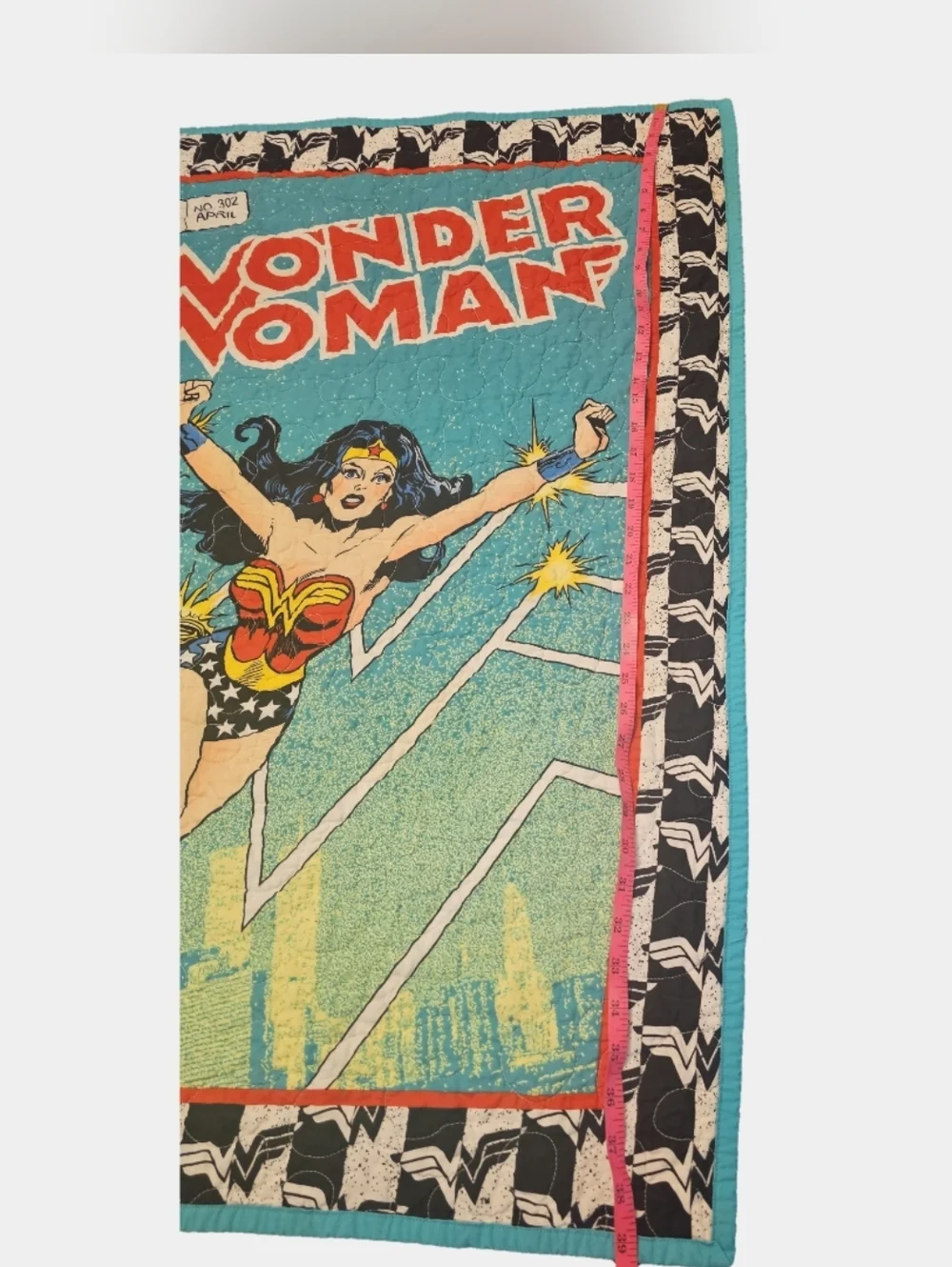 Wonder Woman Handmade DC Comics Issue #302 Crib Quilt